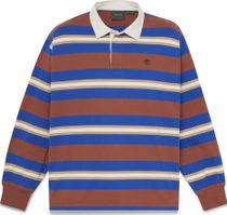 Timberland Mens LS Striped Rugby Polo