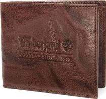 Timberland Mens Washed Leather Billfold Wallet