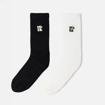MoEa Moea Socks 2X Banana White + Black