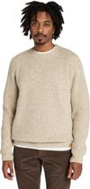 Mens Chunky Yarn Crewneck Sweater