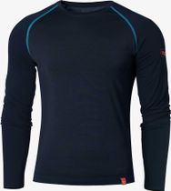 Ein schöner Fleck Erde Langarm-shirt Merino ALPIN. Schwarzblau
