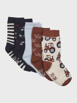 Minymo Socks w. Pattern (5-pack) Kinder Sportsocken