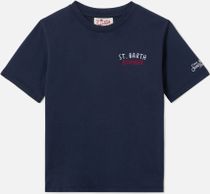 MC2 Saint Barth Portland JR BOY Cotton T-shrt With Front AND Back Print/Emb Kids's T-shirt for any outdoor activities