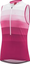 Women Bike Sleeveless Jersey Half Zip Rainbow