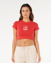 RipCurl Pacific Coast Baby Tee Damen T-Shirt für sämtliche Outdoor Aktivitäten