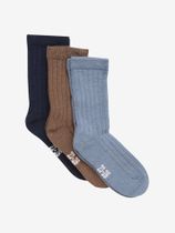 Minymo Wool Socks - rib 3-pack Kinder Sportsocken