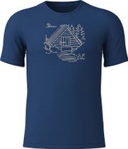 Löffler Men Printshirt Cottage Merino-tencel(tm) Men's T-shirt for any outdoor activities