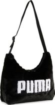 UP Faux Fur Slouchy Hobo Bag