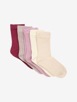 Minymo Ankle Sock - rib (5-pack) Kinder Sportsocken