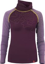 Langarm-shirt Merino Innergebirg Flieder Dunkel