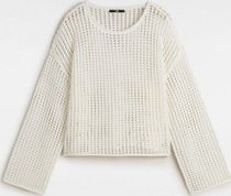 Mila Open Knit Crop Crew