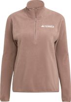 adidas Terrex Multi Essentials Half Zip Zip Fleeceoberteil Damen Midlayer für Outdoor Aktivitäten