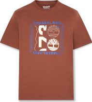 Timberland Mens "double Logo" Short Sleeve Graphic Tee