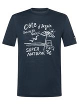 Super.Natural M Cote D'azur Tee Herren T-Shirt für sämtliche Outdoor Aktivitäten