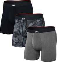 Saxx Vibe Xtra Soft Comfort Boxer Brief FLY 3PK Men's technical base layer