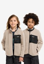 Jack Wolfskin Lite Curl Full Zip K Kids's midlayer for any outdoor activities