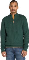 Mens Textured 1/4 Zip Swetaer