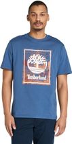 Mens Front Seasonal Stack Logo Graphic Tee