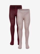 Minymo Stocking - Solid rib 2-pack Kinder Trekking & Wandersocken