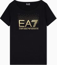 EA7 Train Logo Series W Tee SS Shiny Studs Crossover - Train Logo Series W Tee SS Shiny Studs Crossover Damen T-Shirt für sämtliche Outdoor Aktivitäten