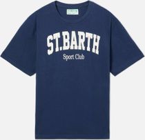 MC2 Saint Barth Denver MAN Cotton T-shrt With Front Print/Emb Herren T-Shirt für sämtliche Outdoor Aktivitäten