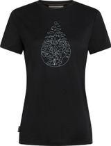 Icebreaker Women Merino 150 Tech Lite Short Sleeve Tee Hike Path Women's T-shirt for any outdoor activities