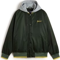 Scripted Vans Hooded Baseball Jacket