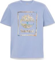 Timberland Mens Water Stack Logo Short Sleeve Tee Men's T-shirt for any outdoor activities