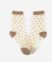 Calcetín Transparente Topos Women