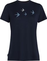 Icebreaker Women Merino 150 Tech Lite Short Sleeve Tee Bird Transit Women's Running Shirt