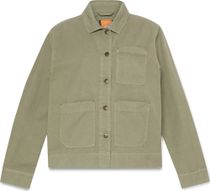 Womens Utility Cotton Linen Shacket