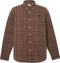 Mens Stretch Poplin Check Shirt