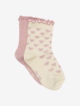 Minymo Socks w. Lettuce Edge (2-pack) Mädchen Sportsocken