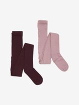Minymo Wool Stocking - rib 2-pack Kinder Sportsocken