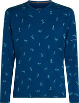 Men Mer 200 Oasis Long Sleeve Crewe Snow Day AOP