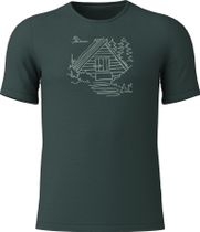 Löffler Men Printshirt Cottage Merino-tencel(tm)
