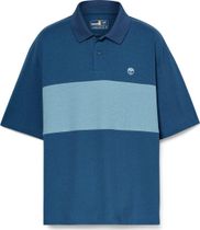 Mens Color Block Rugby Polo