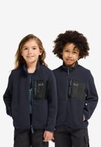 Jack Wolfskin Lite Curl Full Zip K Kids's midlayer for any outdoor activities