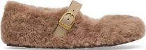 Birkenstock Santa Clarita Shearling Upper Gray Taupe
