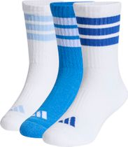 adidas 3STRIPES Cushioned Sportswear Crew Socks 3 Pair Pack Junior Boys and Girls