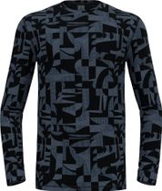 The Merino Warm Jacquard Crew Neck Base Layer top