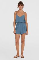 Thin Strap Buttoned Romper