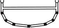 6-Cross Rib W/Top Bar 18.5'