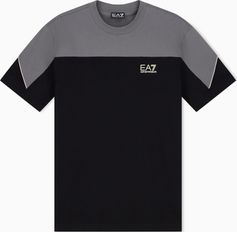 EA7 Train Athletic Colour Block M Tee SS Herren T-Shirt für sämtliche Outdoor Aktivitäten