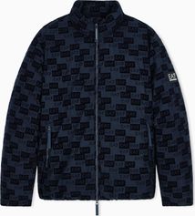 EA7 Mountain M Poly Down Hooded Jacket Monogram Velvet - Mountain M Poly Down Hooded Jacket Monogram Vel Daunenjacke für Herren