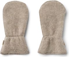 Wheat Wool Fleece Mittens Jay
