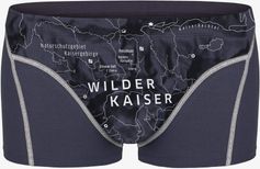 Ein schöner Fleck Erde Boxershorts Wilder Kaiser Moorgrün