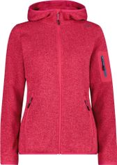 CMP Woman Knit Fleece Fix Hood Damen Freizeitjacke