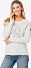 Super.Natural W Rock Flowers BIO C LS Damen Longsleeve für Freizeit und Outdooraktivitäten