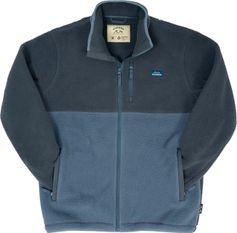 Bleubird Polar Fleece Deux Full Zip - Denim Unisex Midlayer für Outdoor Aktivitäten